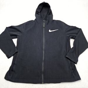 Nike Showtime Full-Zip Jacket XL Extra Large Black Hoodie Dri Fit Tech Active